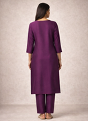Kashida Purple Gota Patti Suit set