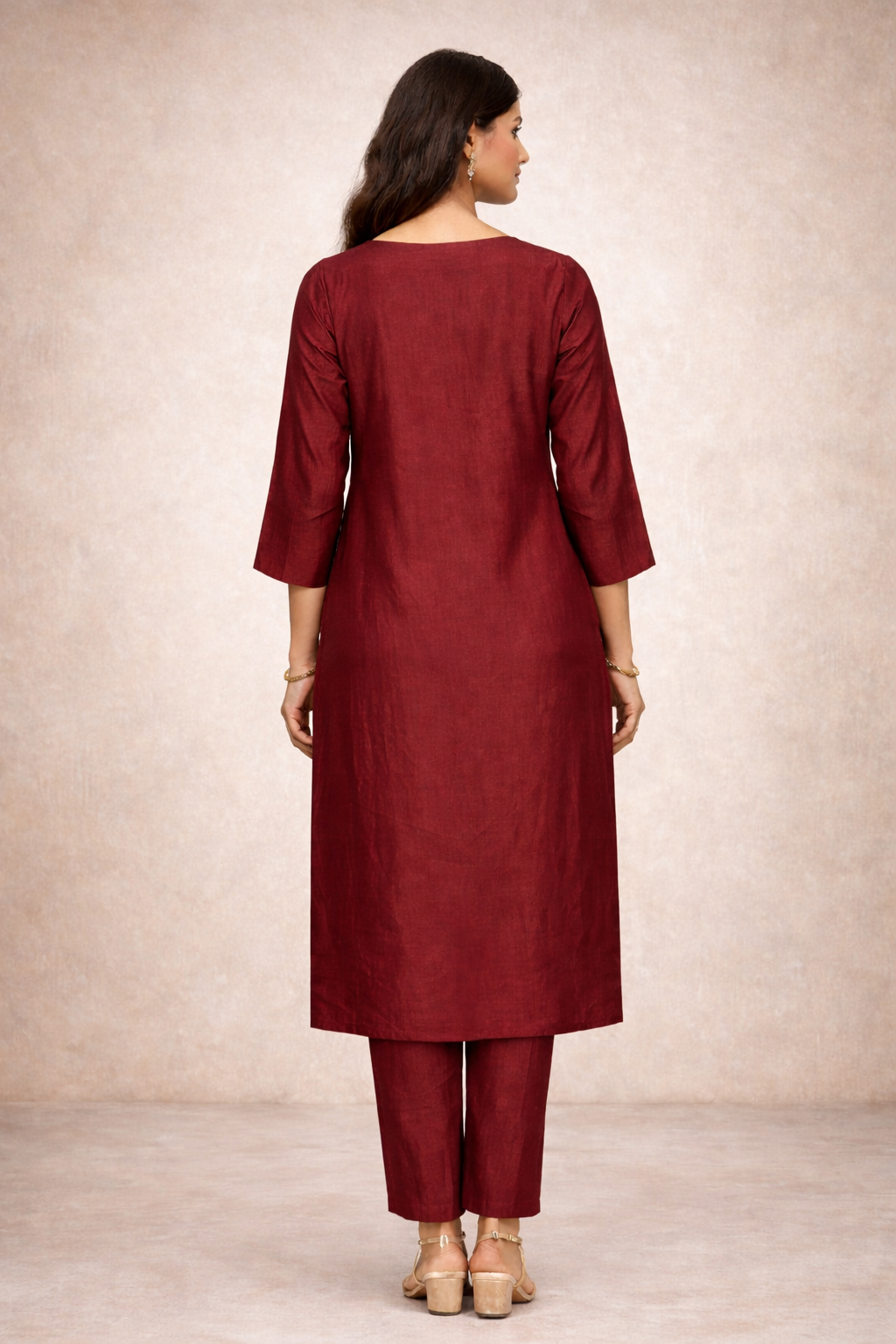 Kashida Maroon Gota Patti Suit Set