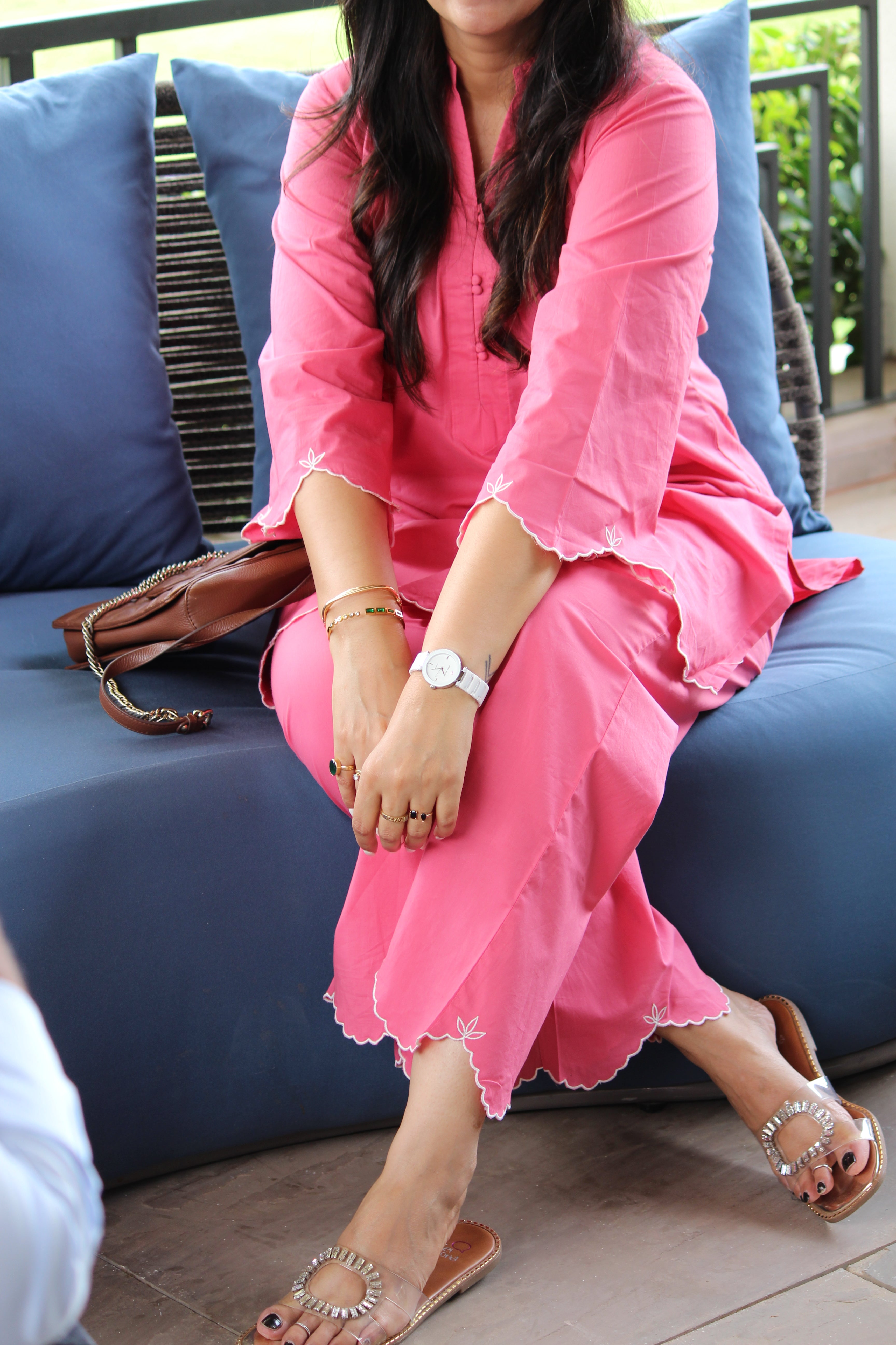 Saada Embroided Kurta Pant Set