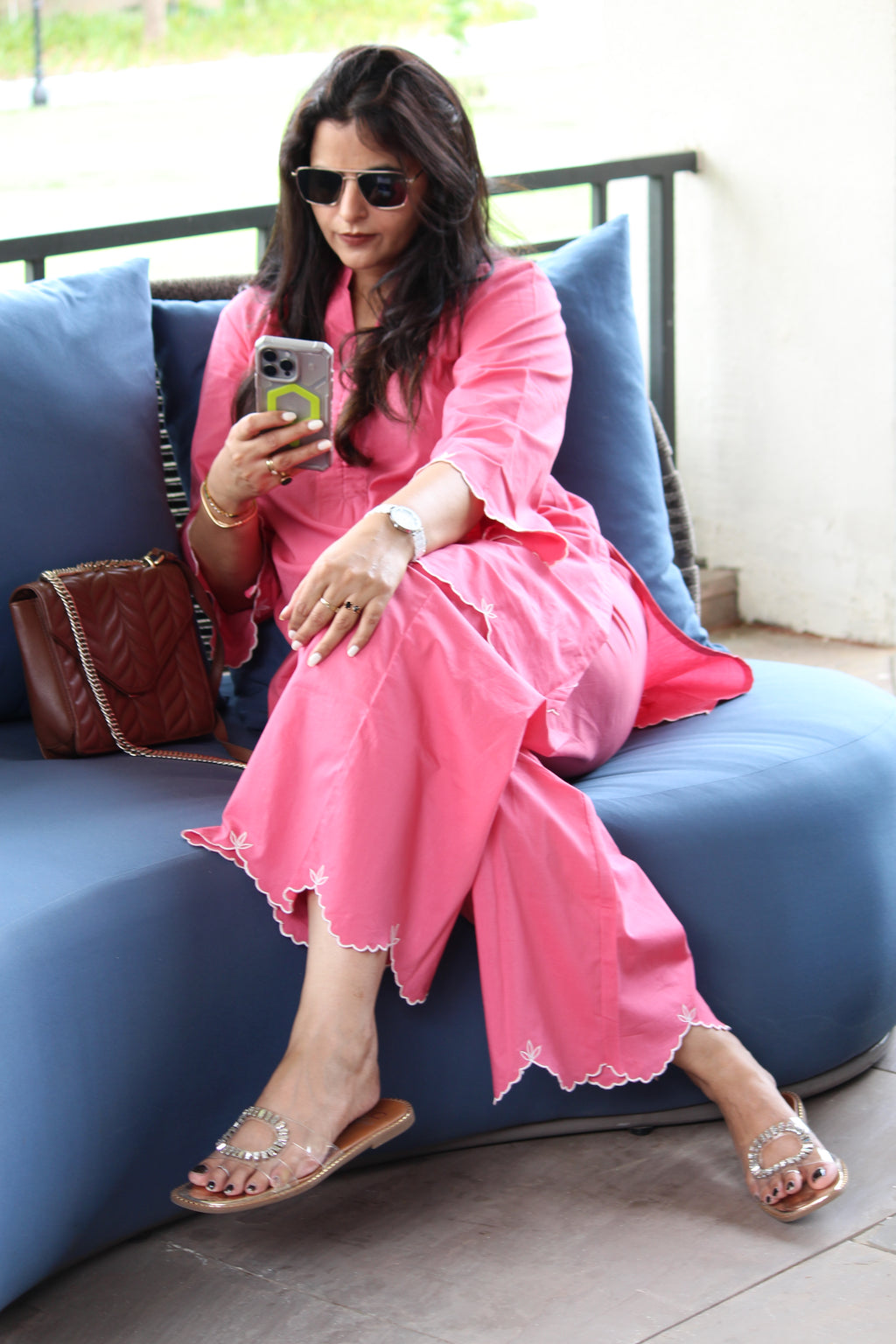 Saada Embroided Kurta Pant Set
