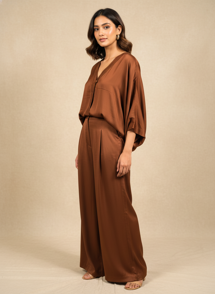 Noor Cocoa Co-ord Set