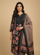 Midnight Cotton Black Suit Set