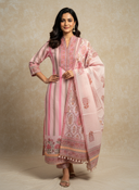 Parv Pink Chanderi Suit Set