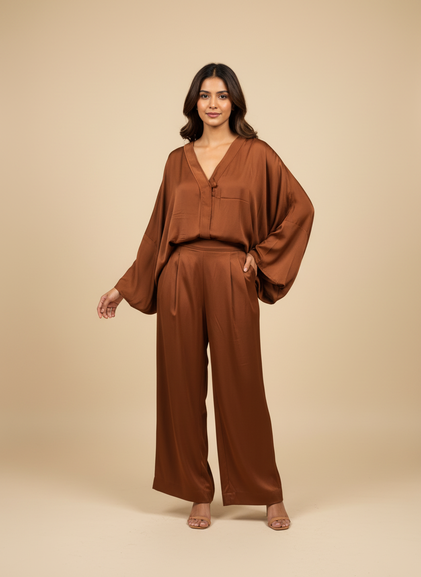 Noor Cocoa Co-ord Set