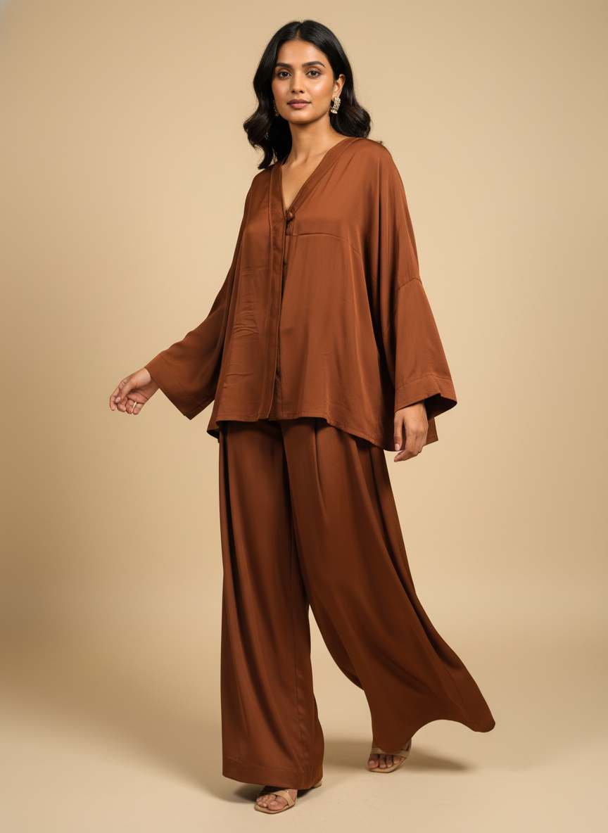 Noor Cocoa Co-ord Set