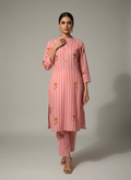 Sehaj Pink Block print Co-ord Set