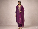 Kashida Purple Gota Patti Suit set