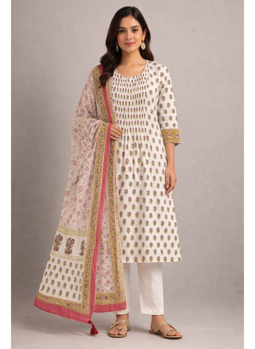 Sehar Off- White elegant Suit Set