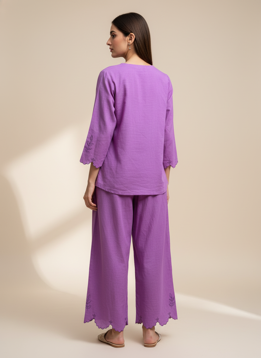 Noor Lilac Co-ord Set