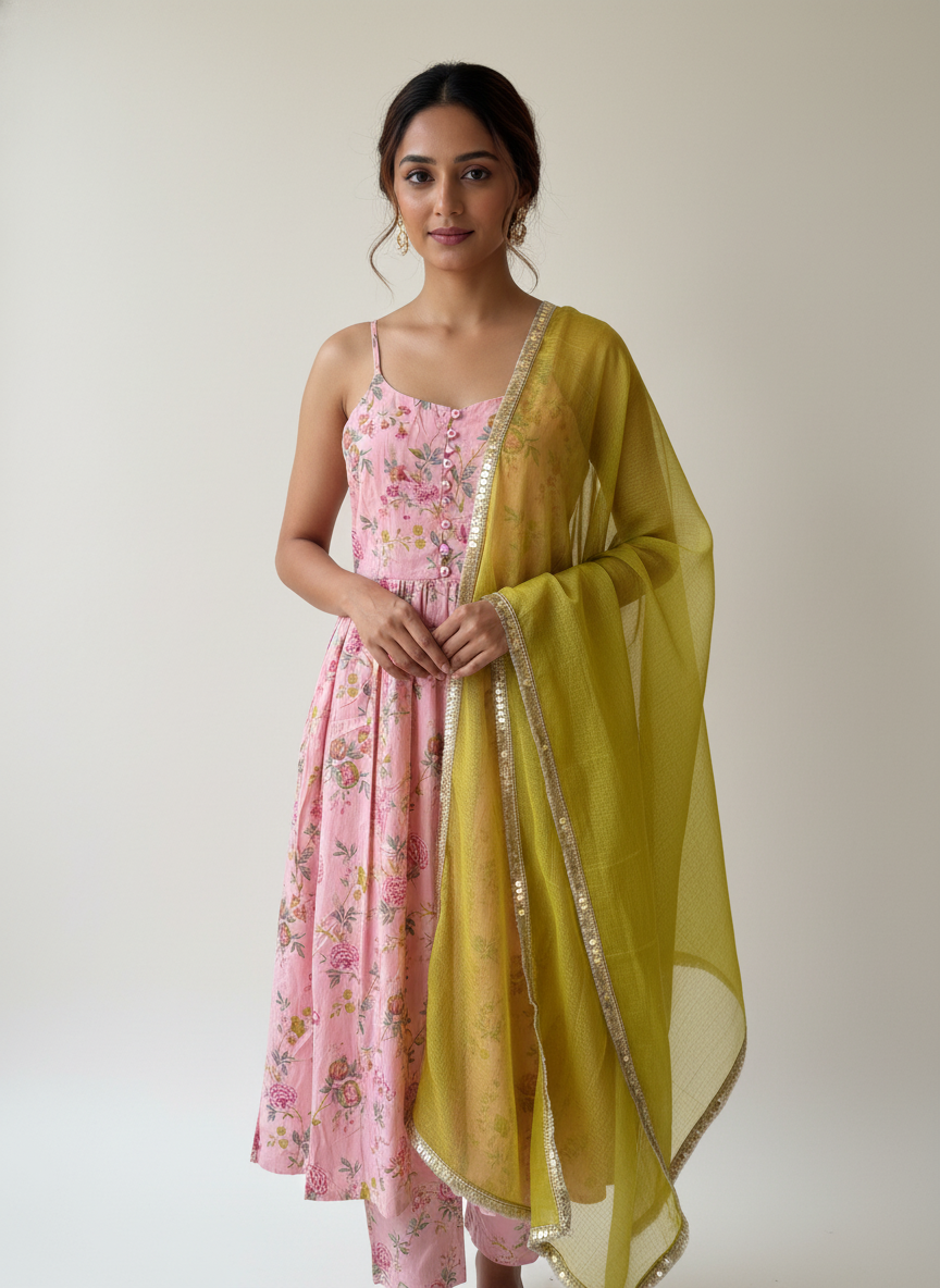 Parv Gulabi Suit Set