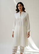White Dahlia Kurta Pant Set