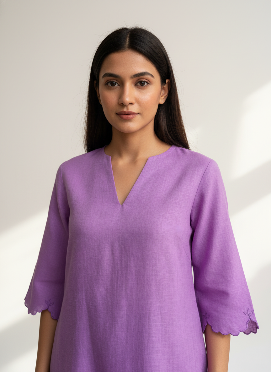 Noor Lilac Co-ord Set