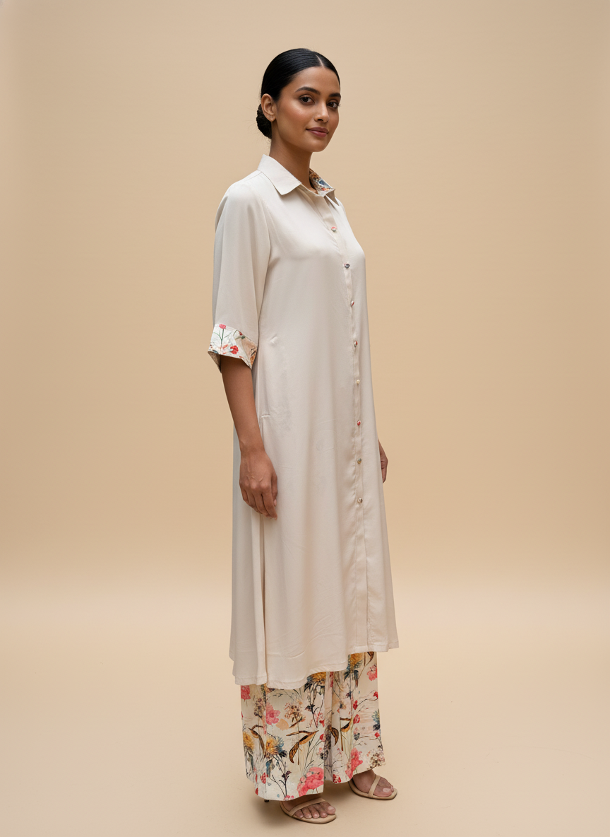 Aaris Button Down Kurta Pant Set